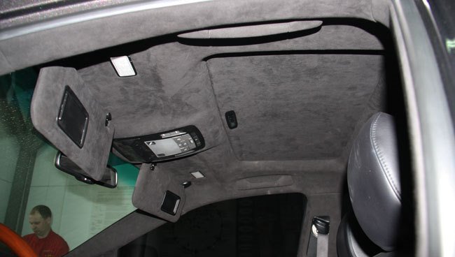 Алькантара темно-серая