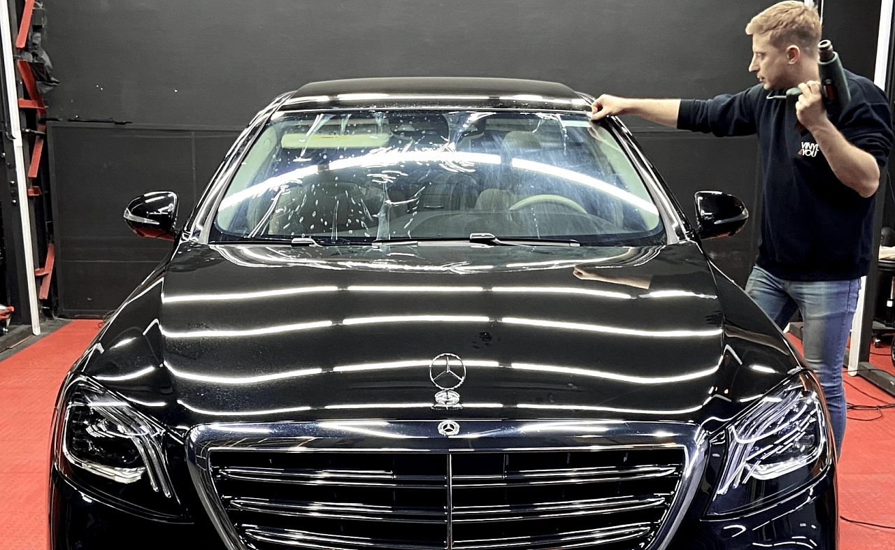 Тонировка передней полусферы Mercedes-Benz S-класс